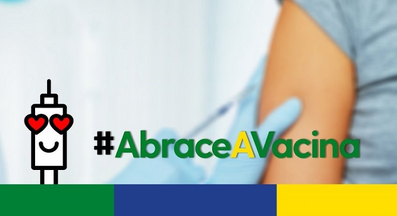 Campanha #AbraceAVacina mobiliza o Brasil em defesa da vacinação