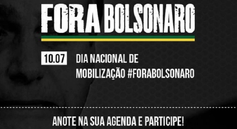 CUT, centrais e movimentos lançam campanha 'Fora, Bolsonaro' nesta sexta