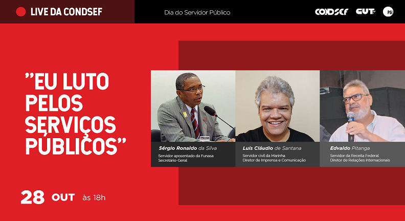 Live aborda desafios dos servidores para barrar desmonte do Estado brasileiro