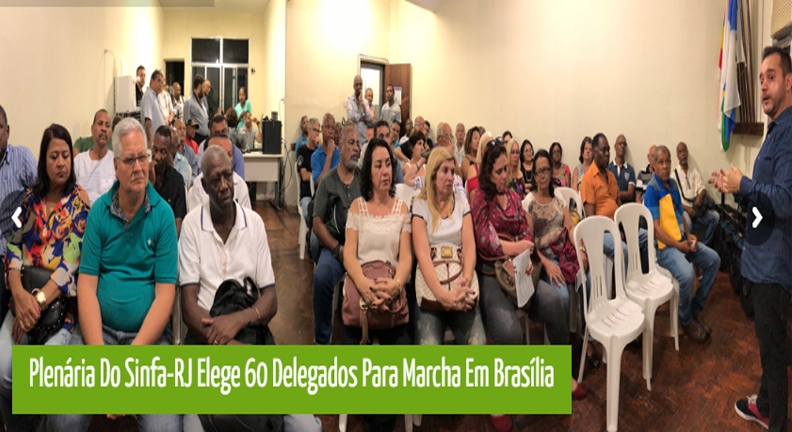 Plenária do Sinfa-RJ elege 60 delegados para Marcha em Brasília