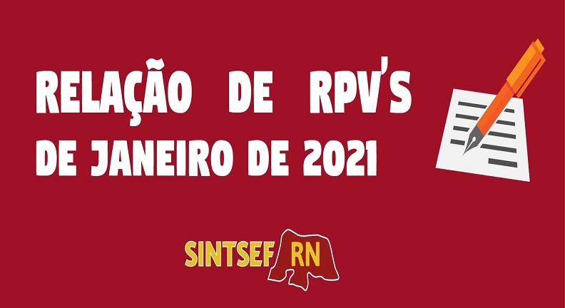 RN: Servidores, pensionistas, herdeiros para receberem RPV's em janeiro de 2021