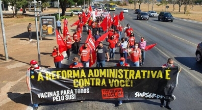 18 de agosto: servidores federais do DF realizam ato em frente ao Palácio do Planalto
