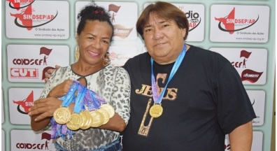 Atleta da natação patrocinada pelo Sindsep-AP é Ouro nos XII Jogos Sul-americanos do Rio