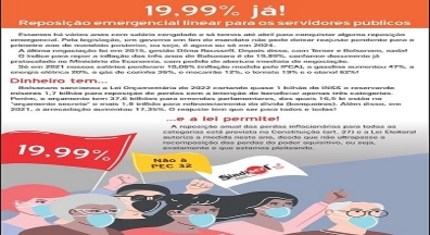 Na luta pela reposição salarial emergencial, Sindiserf-RS elabora panfletos