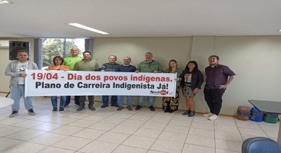 Servidores da Funai se manifestam em defesa dos povos indígenas e pela aprovação do PCI