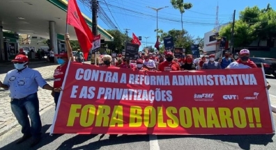 Sintsef participa dos atos no Ceará contra a Reforma Administrativa