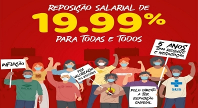 SintsepMS em Campanha por Reposição Salarial de 19,99% para todos (as) servidores federais